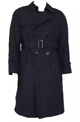 GI Army/Navy Black All Weather Coat Army Trench Coat With Removable Liner • $54.99