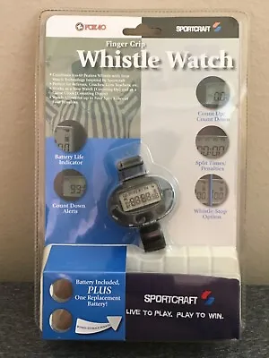 Sport Craft Digital Whistle Watch Finger Grip Fox 40 Black NEW • $35.99