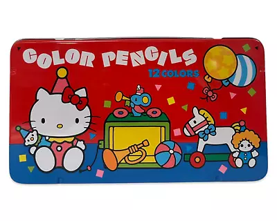 Vintage 1976 Sanrio Hello Kitty Metal Color Pencil Case HTF Rare Made In Japan • $99.95