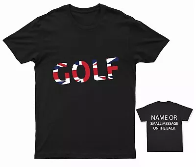 Golf Union Jack Flag T-Shirt Golf • £13.95