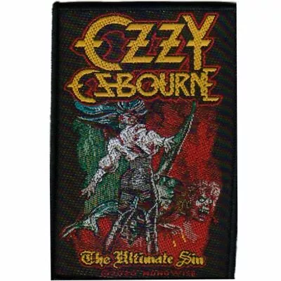 Ozzy Osbourne The Ultimate Sin Sew On Patch Official Heavy Metal Band Merch  • $8.99
