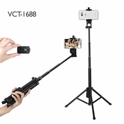 Tripod Extendable Selfie Stick Strong Holder + Bluetooth Remote For Huawei  • £16.75