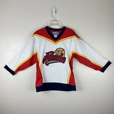 RARE Vintage Defunct AHL Louisville Panthers Boys Large Hockey Jersey Bauer • $129.95