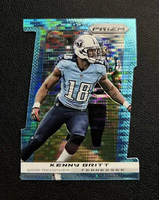 2013 Panini Prizm Light Blue Die-Cut Pulsar Prizm /15 Kenny Britt #46 Titans • $14.99