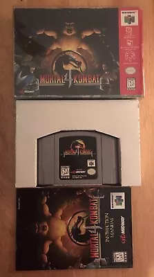 Mortal Kombat 4 (Nintendo 64 1998) N64 Authentic With Manual And Box • $70