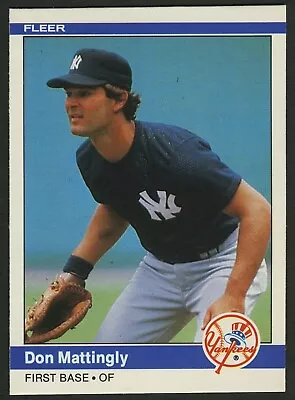 1984 Fleer Baseball #131 Don Mattingly - New York Yankees - Rookie RC • $10