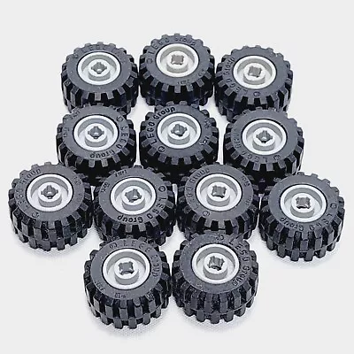 LEGO Black Wheel Tyre 21 X 12 Tire Assembly Grey 6014/ 87697 Vehicle X12 K • $22.99