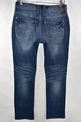 Departwest Buckle Seeker Straight Jeans Mens Size 29x30 Blue Meas. 29x30 • $20.99