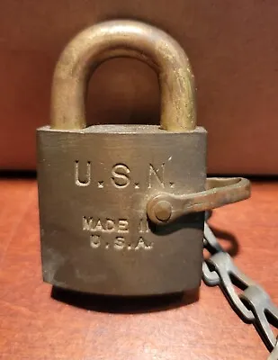 Sargent U.S.N. Padlock US Navy Lock • $49.99