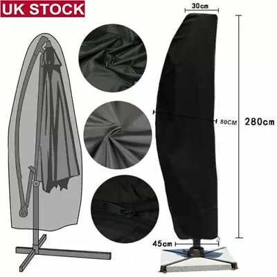 £9.78 • Buy Heavy Duty Large Banana Parasol Cover Cantilever Umbrella Outdoor Patio Garden