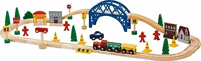 Chad Valley  **Wooden Train Set**  60 Piece   • £23.99