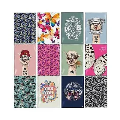 A4 /A5  Hardback Ruled Notebook  Journal Writing School Office Work Designs Book • £3.79