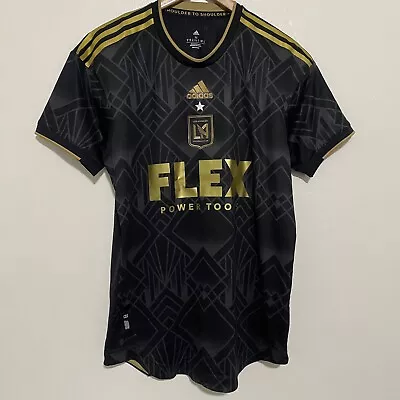 Adidas Los Angeles LAFC 22/23 Gold/Balck Home Authentic Jersey Men’s Sz M $130 • $59.97