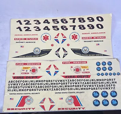 Vintage RC Helicopter Decals Stickers Lot • $23.50