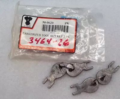 4- V Twin 50-0620 OEM 3464-26  Parkerized Tool Box Key 1926-1954 (HD-299) • $39.95