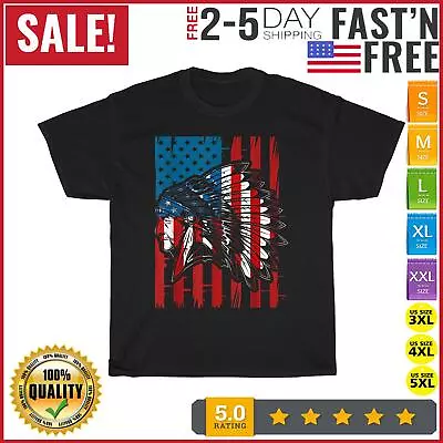 American Indian Roots US Flag Indigenous Native American T Shirt Men Women New • $11.87