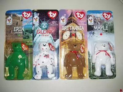 1999 Ty Teenie Beanie Babies McDonalds Set Of 4 International-MINT • $9.95