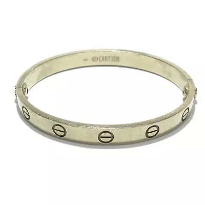 Auth Cartier Love Bracelet - 18K White Gold AS7247 Bangle • $3110