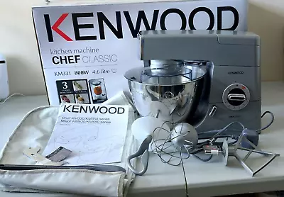 Kenwood Chef Classic KM331 4.6 Litre Food Mixer 800 Watt - Silver • £149.99