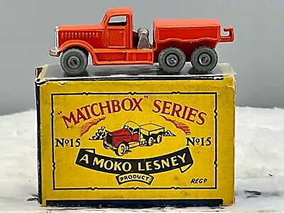 Matchbox LesneyNo 15A Prime Mover 1956 NMintGenuine In Original Box • $97.90