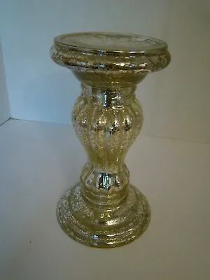 Mercury Glass Pillar Candle Holder • $12.95