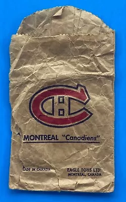  Eagle Toys 1950's Montreal Canadians Table Hockey Game Metal Players Paper Bag • $16.71