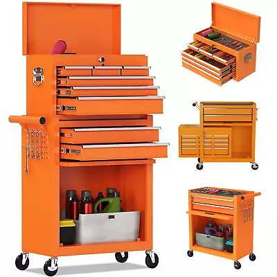 Tool Chest 2 In 1 Steel Rolling Tool Box & Cabinet On Wheels For Garage • $206.99