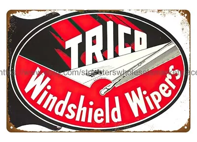 Trico Windshield Wipers Metal Tin Sign Living Room Restaurant Pub Wall Art • $18.98