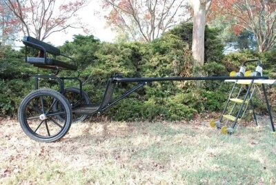 $1189 • Buy EZ Entry Horse Cart-Pony Size Metal Floor/Steel  C  Springs/18  Motorcycle Tires