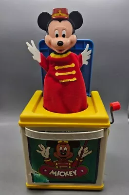 Disney Mickey Mouse Jack-in-the-Box Mattel Toys Pre-school • $9.99