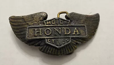 Vintage Honda Motorcycles Brass Belt Buckle Winged Eagle Harley Davidson • $14.99