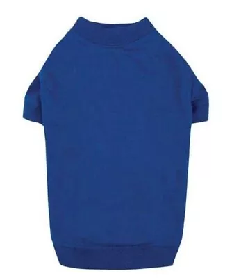 Zack And Zoey Basic Tee Plain Blue Dog Shirt XS Pet • $10.47