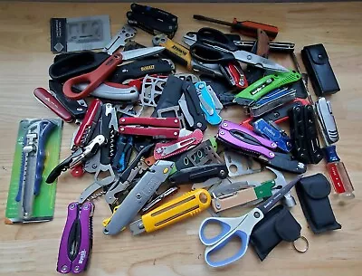 TSA LOT Of Knives Multi Tools & More! 15+ LBS Variety Mix! FREE SHIPPING! • $84.99