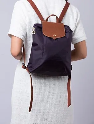 Longchamp Le Pliage Nylon Foldable Backpack Purple • $65