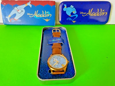 $20 • Buy Vintage Disney's Aladdin Genie Fossil Watch - New In Box Needs Batteries