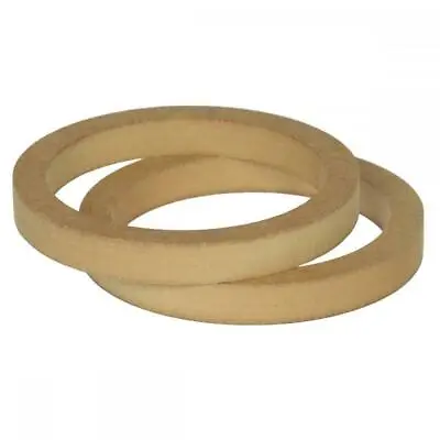 £10.99 • Buy 6.5  165mm Pair Of MDF Speaker Spacer Mounting Rings 22mm Thick ID 144mm