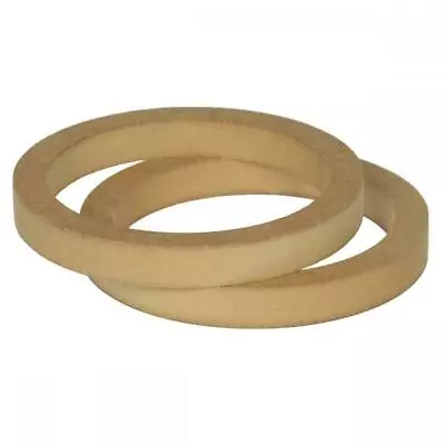 6.5  165mm Pair Of MDF Speaker Spacer Mounting Rings 22mm Thick ID 144mm • £10.99