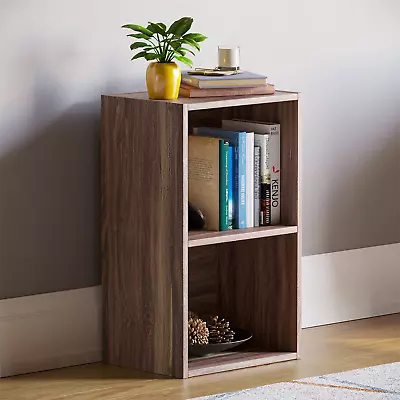 2 3 4 5 Tier Wooden Bookcase Shelving Display Storage Shelf Unit Wood Furniture • £15.99