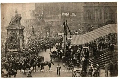 £6.99 • Buy Used Printed Postcard 1909 Royal Visit To Leeds Postcard Pub By  W & T Gaines