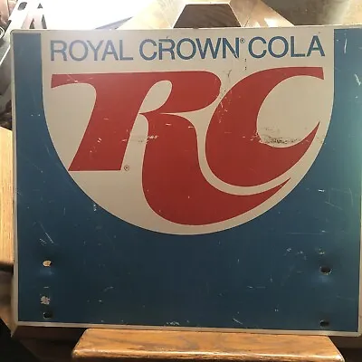 Royal Crown Cola Double Sided Sign 14x16 Vintage RC Cola Collectors • $110