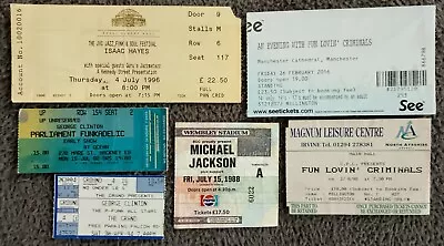 Michael Jackson Parliament/Funkadelic Isaac Hayes Fun Lovin' Criminals Tickets  • £15