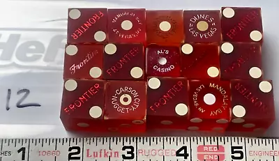 Lot No.12 : 15 Miscellaneous Vintage Casino Dice (Mostly From Las Vegas)! • $5