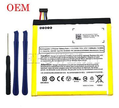 $9.99 • Buy OEM Battery For Amazon Kindle Fire HD 6 PW98VM ST06 26S1006 58-000092 3.7V+tool