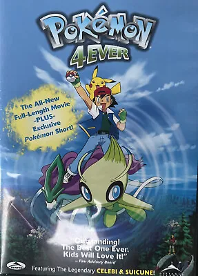 $4.98 • Buy DVD Pokemon: Pokemon 4Ever Featuring Celebi And Suicune (DVD, 2001, Full Screen)