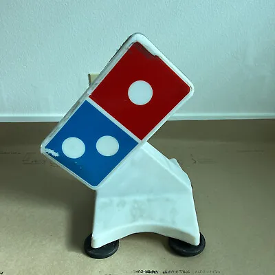 Dominos Pizza Magnetic Light Up Delivery Car Topper  UNTESTED NO CORD DAMAGED • $170
