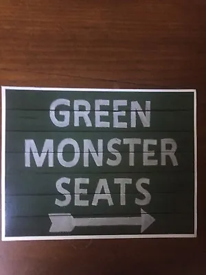 TIN SIGN  Green Monster” Fenway Boston Baseball Sports MLB Baseball Pitcher • $7.35