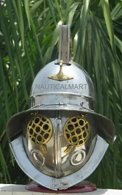 NauticalMart Roman Gladiator Helmet Medieval Armor Wearable Helmet • $249