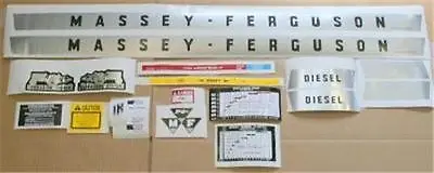 Massey Ferguson 135mf 135 Tractor Complete Decal Kit Set 18 Piece • $64.95