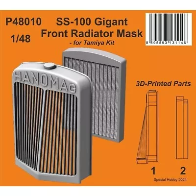 1:48 SS-100 Gigant Front Radiator Mask For Tamiya P48010 CMK Kits • £9.99