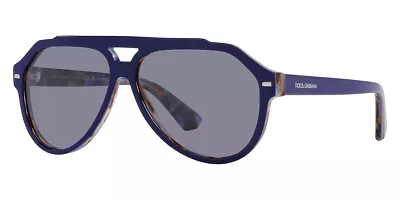 Dolce & Gabbana Men's 60mm Blue Havana Sunglasses DG4452-3423-1-60 • $119.99